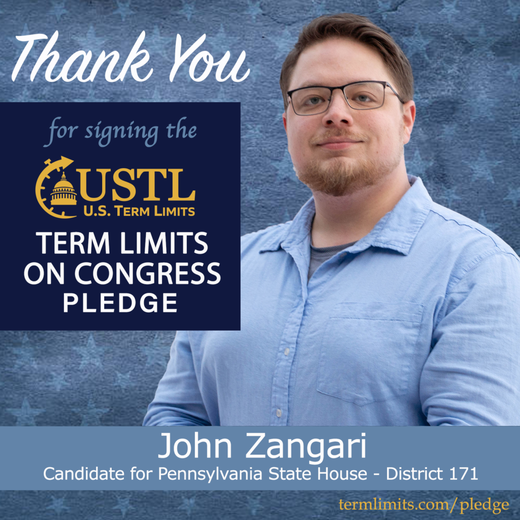 John Zangari signed the Term Limits on Congress pledge