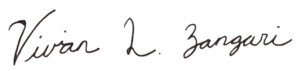 Vivian Zangari's signature